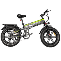 2022 DEEPOWER 1000W 접이식 전기자전거 20인치 55KM/H 17.5AH 팻바이크 mtb 산악전기자전거, 블랙