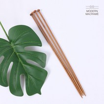 대나무 대바늘 세트 18쌍 니트뜨기 마크라메 재료 M_ 220515EA
