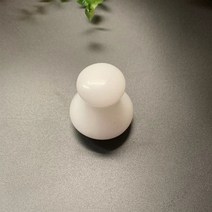 마사지 돌 경락 핫 스톤 손잡이 바디 옥 괄사 도구, 화이트 S