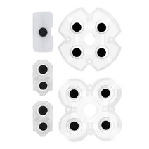 PS4Controller 손잡이 전도성 실리콘 고무 패드 게임 교체 부품 게임 패드 버튼 전도성 패드, 1 세트, 1개