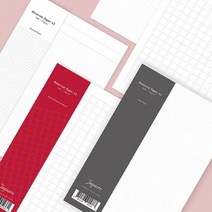 만년필용 Reservoir 레저버 페이퍼 낱장 A5 - 격자(Grid) / 원고지 / 무지 : 격자 / 원고지 / 무지, 02_원고지 페이퍼 50매