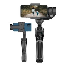 dslr 짐벌 캐논 6dmark2 오막포 저렴한 휴대 전화 카메라 짐벌 안정기 estabilizador para celular dslr 3 ejes s5b 안정화 핸드 헬드, 검은색