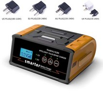 오토바이배터리 자동차 충전 자동복원기 12V24V 배터리 충전기 300W 25A 리드 산 성 건조 물에 대 한 스마트 자동 AGM 펄스 복구 오토바이, US Plug+CHINA