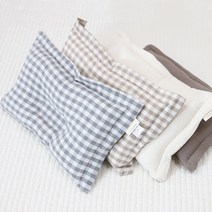 바미블랑 아기 두상 짱구베개 디자인 4종 순면100% 40X25, 달님안녕 짱구베개-크림 45X25