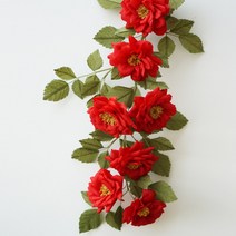 [페이퍼플라워 diy] 장미덩쿨 만들기 종이꽃 DIY 세트 -무료영상, 기본키트 글루건 글루건심10개 글루건받침대