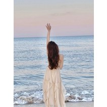 나시 한소희 최서은 신혼여행원피스 호피 다낭 프릴 잔꽃무늬 휴양지룩 해외여행 여름옷 동남아 원피스 맥시 백리스