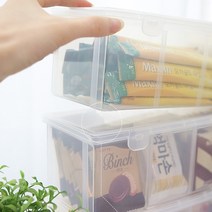 슬로우케어 투명 커피 보관함 케이스, 2개