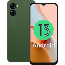 [해외] 언락폰 자급제폰 UMIDIGI Unlocked Smartphones G3 Android 13 Smartphone Dual Sim 4G LTE, Dark Green, 4+128G, 그린, 128GB