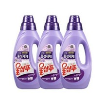 울샴푸 퍼플 라일락 중성세제 본품, 1L, 3개