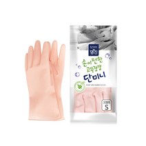 홈에디션명진 단미니 고무장갑 베이비 핑크 소 10켤레, 단미니 베이비핑크 10P (S), 중(M)