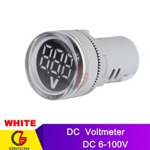 분광계 광도계 적외선 AC 50-500V 0-100A 광장 LED 디지털 전압계 전류계 110V 220V 전압 자동차 테스터 감지기, CHINA, Voltmeter White, 07 Voltmeter White