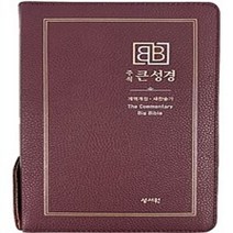 [버건디] 주석 큰성경 개역개정 & 새찬송가 - 정46판.색인 - 지퍼, 성서원