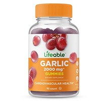 살아있는 마늘 젤리 – 2000mg – 훌륭한 맛의 천연 맛 젤리 비타민 보충제 – 글루텐 프리 채식주의자 GMO 프리 츄어블 – 심혈관 건강 지원용 – 성인용 – 90개 젤리