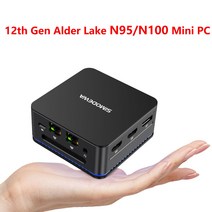 SZ BOX 데스크탑 게이밍 PC 인텔 12 세대 알더 레이크 N95 N100 미니 윈도우 11 LPDDR5 12GB DDR4 16, 04 N95 램 없음 SSD_02 AU
