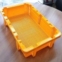 세한 콘테나 두부 수확 공구 사과 건조 운반 보관 바구니 노란상자 콘티 박스 파레트, 1개