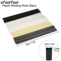 용접봉 용접 용품 50pcs 플라스틱 범퍼 수리 abs pp pvc pe 전극 스틱 납땜 액세서리 뜨거운 공기 총 기 키트, 50pcs 막대 PVC