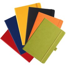 A5 밴드 수첩 업무 일정 노트 문구 플래너 학생 메모 다이어리 일기 커버, A_레드