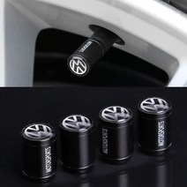 타이어 에어 밸브캡 폭스바겐 용품 튜닝 휠 악세서리 골프 티구안 밸브캡, (02)폭스바겐 블랙, 1개