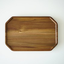 코세르 우드쟁반 홈카페 팔각트레이 3호[직], 단품