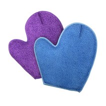 W3D1CD1L 손 장갑형 극세사 먼지털이 면 걸레 청소용품 유리닦이 순 먼지떨이 유리창닦이, 하늘