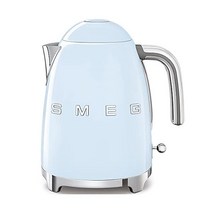 정품 스메그 블랙 스테인리스 스틸 50년대 레트로 전기 주전자, Pastel Blue