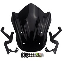 오토바이보조스크린 오토바이윈드스크린 스즈키 gsx-s125 gsx-s150 2017-2022 gsxs-125 17-22 gsxs150 17-22, 검은색