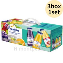 해태htb 썬키스트 훼미리 오렌지 180ml 4p + 포도 180ml 4p + 사과 180ml 4p, 6480ml, 1set