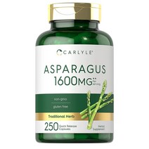 미국 칼라일 Asparagus 아스파라거스 추출물 1600mg 250캡슐 2팩