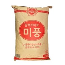 백설 미풍 L-글루타민산나트륨 RC 25kg, 24개