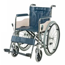 디에스아이 수동 스틸 휠체어 DA-101B (좌폭 440)링겔꽂이 장착, 1개, DA-101B(PU)(24)
