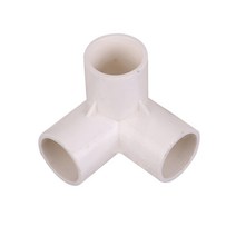 32mm 3구 pvc 파이프 연결 커넥터 집 하우스 가구 만들기 조인트 연결, 단품