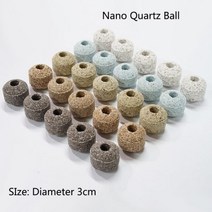 여과기 구피 어항 스키머 긴 대형 수족관 필터 미디어 세라믹 바이오 블록 섬프 탱크 연못, 6 Nano Quartz Ball, 5 pcs