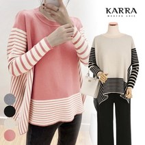 카라 KARRA 77까지 언발슬릿줄지가오리니트 KL1FKN030C