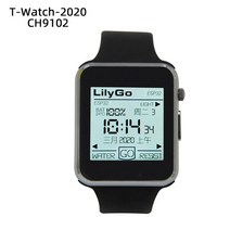 모듈 호환 오디오 개발 보드 LILYGO TTGO T-Watch V1 ESP32 메인 칩 프로그래밍 가능 1.54 인치 터치 디스플레이 시계 WiFi 블루투스 상호 작용, T-Watch Silver
