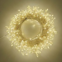 지아이비 DC24V LED 500구 큰알 폭죽와이어 크리스마스 트리 파티 무드등(전원코드포함), 웜화이트