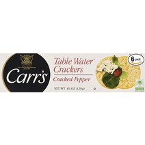 Carrs Table Water 크래커 깨진 페퍼 4.25Oz 박스 팩6