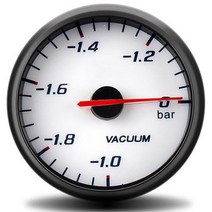자동차 수온 오일 온도 프레스 게이지 60mm 타코미터 RPM 진공 부스트 전압계 공기 연료 비율 EGT, 03 Vacuum Gauge