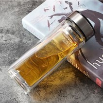 롬브스 이중유리 투명 텀블러 가벼운 텀블러 차 티 텀블러 300ml