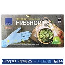 가드맨 스마토 애니가드 아베나 센스플러스 FDA인증CE인증 라텍스장갑 니트릴장갑 100매 수술 작업 청소 주방장갑, 아베나니트릴(블루)L, 1개