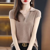 화이트블라우스 오피스 정장 레이스 쉬폰 프릴 셔츠 반팔 셔츠 여름 올 매치 캐주얼 풀오버 패션 라펠 단색 여성 의류 루즈한 통근 니트 블라우스 2022 년 상품