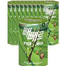 롯데 Pepero 녹차 빼빼로 하남그린티 운동회 초등학생 편의점 간식 탕비실 사무실 등산 막대과자 132g, 19개