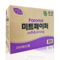 [♣빅타임D]샵æ/_파로마 미트페이퍼 적색 200매x2롤 해동지 육즙제거︻√EA#9846