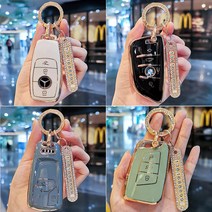 튜모 벤츠 BMW 아우디 폭스바겐 랜드로버 재규어 캐딜락 테슬라 미니 자동차 스마트 키케이스 TPU 골드라인 키커버 전화번호 키링, BM-02, 골드오링-스카이그레이