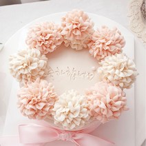 어버이날 핑크 카네이션 케이크 스승의날 서울 경기 배송 생신 생일 수제 떡케익 앙금플라워떡케이크, 1호, 백설기, (기본설기) 호두 밤 클렌베리