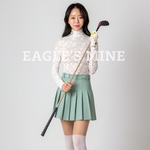 여성 골프 웨어 민트 플리츠 스커트 큐릇 20대 골프복 데일리 연습장복장 빅사이즈 필드