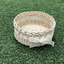 라탄DIY 라탄레이스바구니만들기 라탄바구니만들기 라탄만들기세트, 화이트