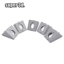 알루미늄프로파일 프로파일부품 플로어잭 10pcs 2020 앵글 브래킷 알루미늄 측면 20mm x 17mm 마운팅 EU 표, 한개옵션0