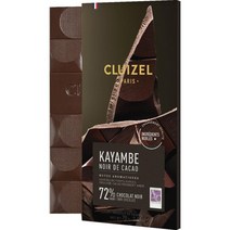 미쉘 끌뤼젤 MICHEL CLUIZEL 스페인 배송 카얌베 72% 코코아 다크 초콜릿 바 70g, 4팩