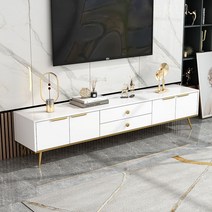 이케아 LED TV장 거실가구 거실티비 장식장2000 선반, TV수납장 2미터 화이트