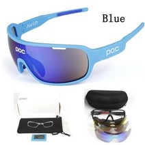 poc 야외 승마 편광 선글라스 스포츠 승마 산악 자전거 고글 방풍 uv 사이클링 안경, 희게